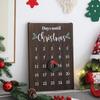 Wall Christmas Countdown Calendar Seasonal Decor 25 Days Advent Christmas Calendar Sign For Friends Neighbors Classroom Living