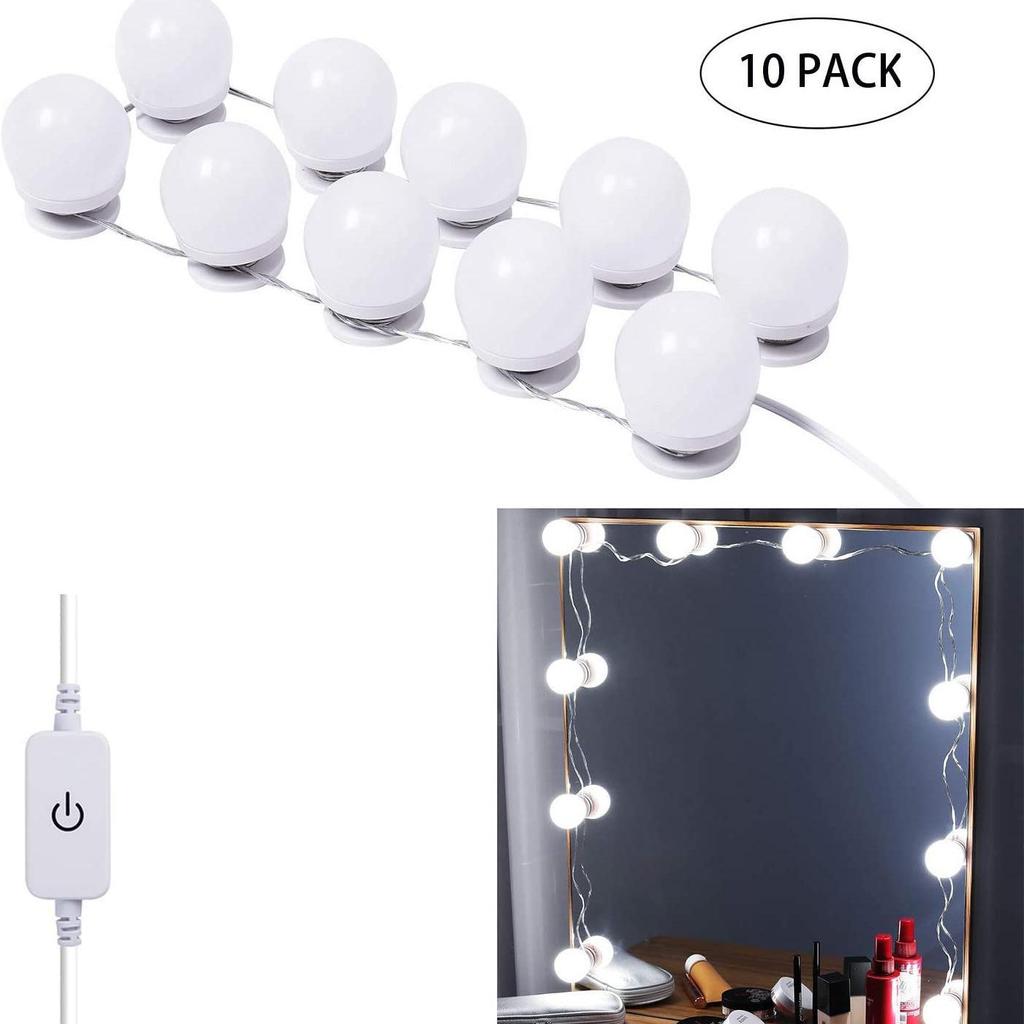 Three-Color Dimming Hollywood Vanity Makeup Light Bulb Set