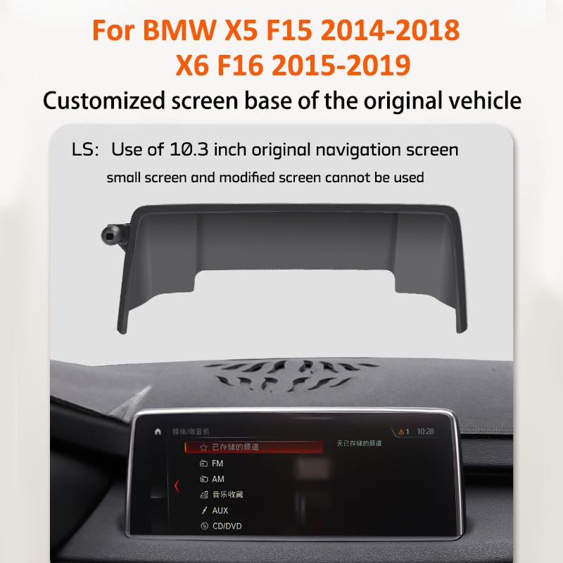 Car Phone Holder 15W Fast Charging Wireless Support  For BMW X5 F15 X6 F16 Mount Screen Mobile Phone