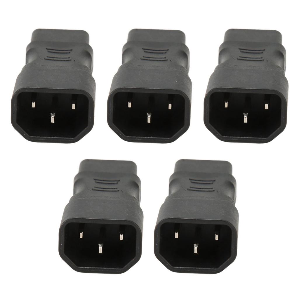 5PCS IEC320 C14 To IEC240 C13 Power Adapter Connector PDU Power Extensive Cord for Computer TV