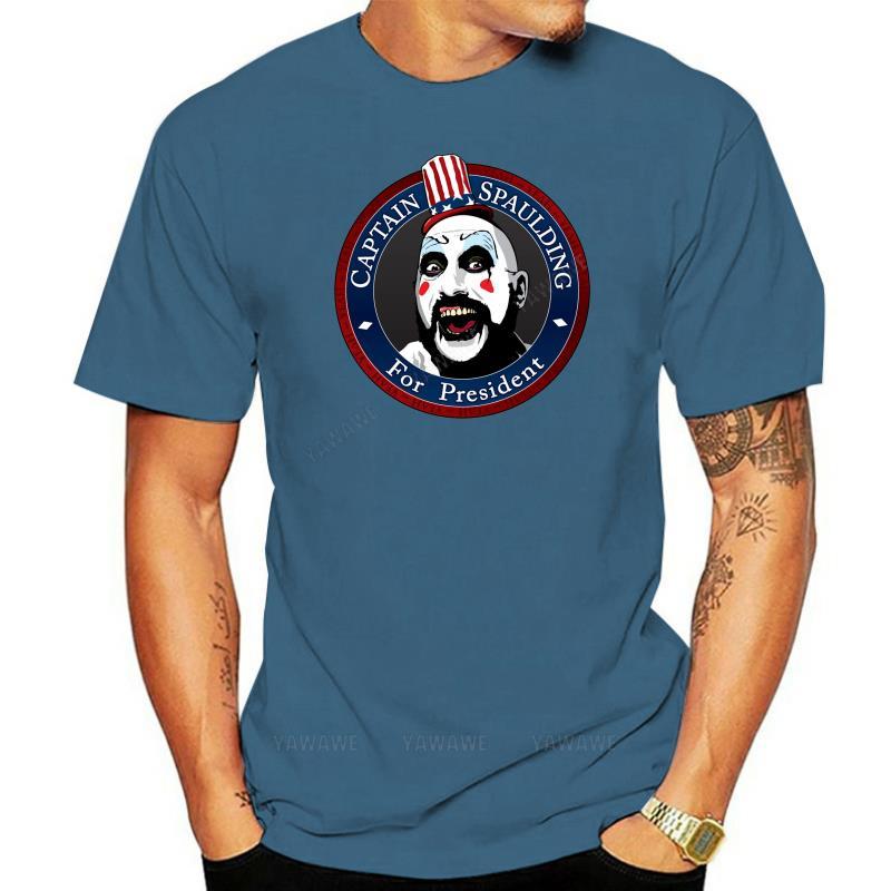 

Cotton top Men t shirt Captain Spaulding For President Black tshirt novelty tshirt women man summer short sleeve brand tshirt 4XL