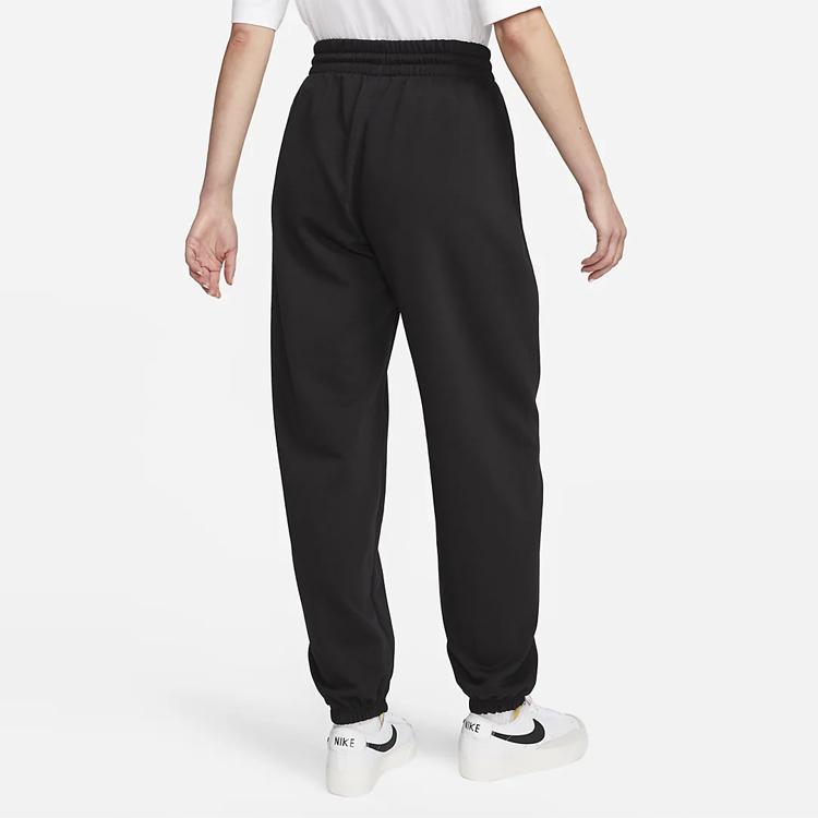 Nike Παντελόνι Φόρμας με Λογότυπο και Ρεβέρ Γυναικείο Κάτω Μέρος Μαύρο DV8089-010