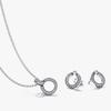 Pandora Double Circle Pendant   Necklace  399487c01