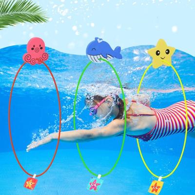 80CM Swimming Pool Ring No Deformation Dive Door Set Underwater Grabbing Toys  Children Gift