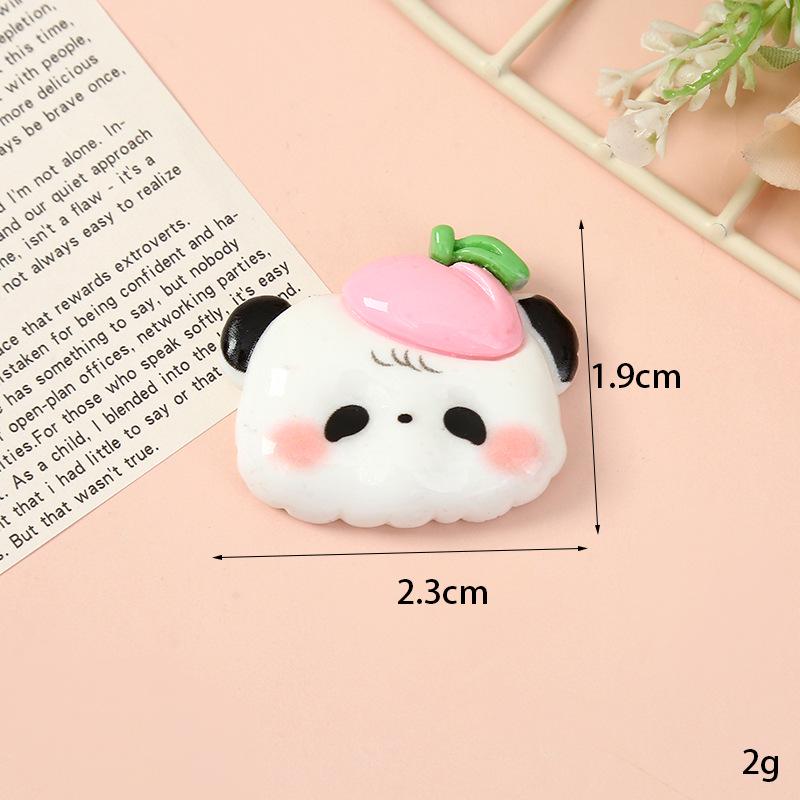 DIY Resin Ornament: Cute Fruit Animal Hat Stickers & Handmade Hair Clip Phone Case Accessories