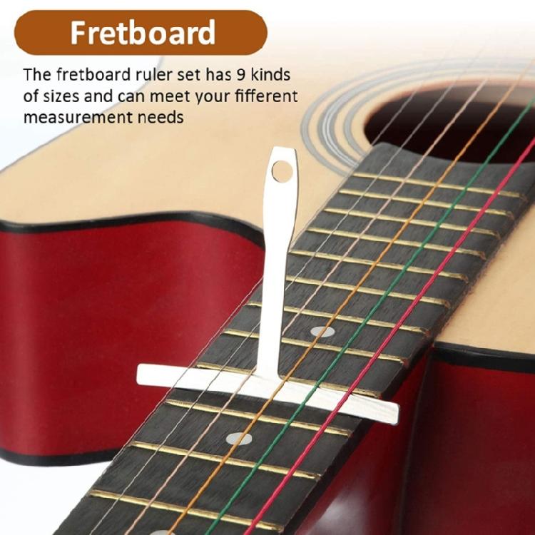 Guitar String Height Ruler & Radius Gauge Guitar Measuring Tool Guitar Gauge Tool Ruler Musical instrument accessories