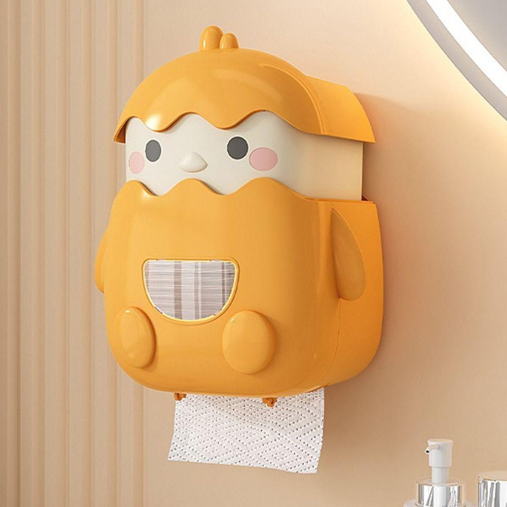 Waterproof Wall Mounted Tissue Holder Cartoon Bathroom Sundries Storage Box  Living Room