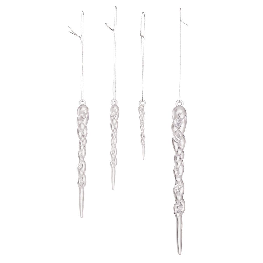 Acrylic Gorgeous 12pcs Ice Hangings Unique Decorative Icicle Ornaments For Wonderland Winter