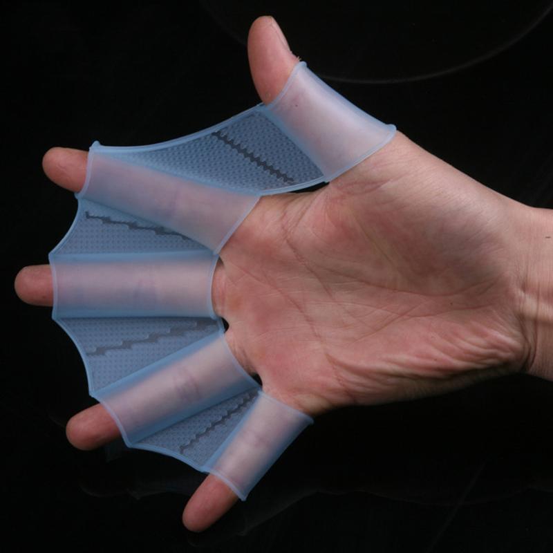 Non-Toxic Summer Silicone Swimming Hand Fins Special Equipment For Teenagers Adults Children Freestyle Paddling