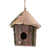 Wooden Bird House Decorative   Birdhouse with   Guard for Outdoor Courtyard Backyard