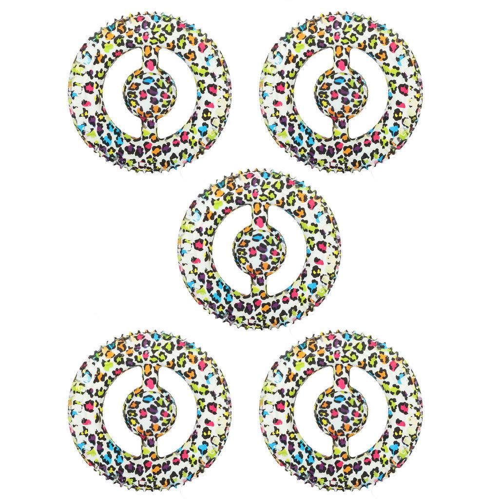 5PCS Round Hand Grip Ring Printed Silicone Fidget Toy Finger Trainer for Rehabilitation Training
