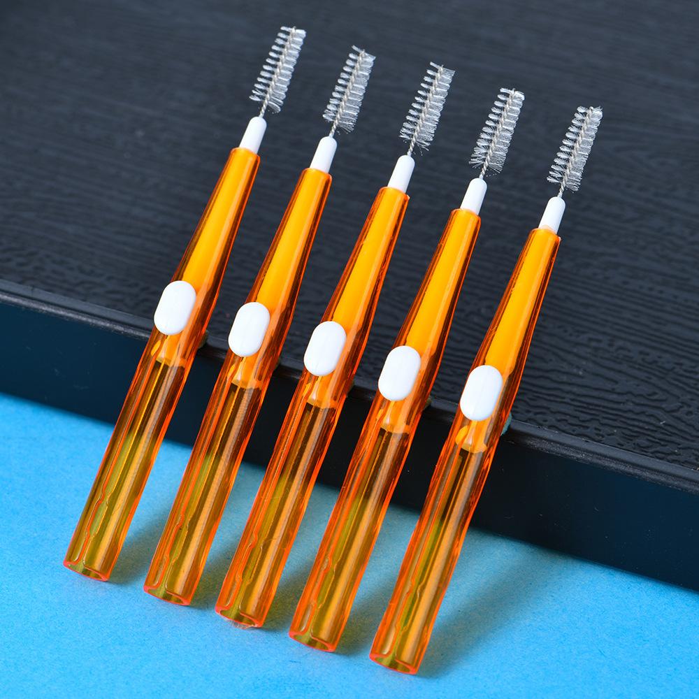 

1PCS Retractable Mobile Phone and Earphone Cleaning Brush Push-pull Interdental Brush Orthodontic Cleaning Tooth Gap Interdental Brush 1PCS оранжевый