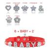 (Lettera Gratuita con Strass Bling)Collare Personalizzato in Pelle per Gatto Cane Collari per Cuccioli per Cani Piccoli Medi Target Nome ID Personalizzato