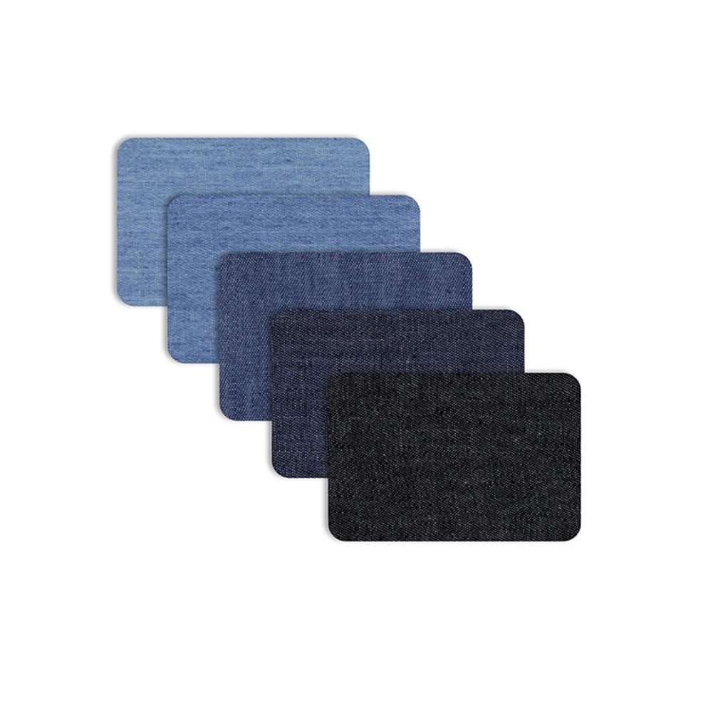 

5PCS Denim Patches DIY Iron on Denim Elbow Patches Repair Pants for Jean Clothing Pants Badges Apparel Sewing Fabric