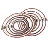Sewing Tool Round Wooden Color Embroidery Hoops Frame Set Plastic Embroidery