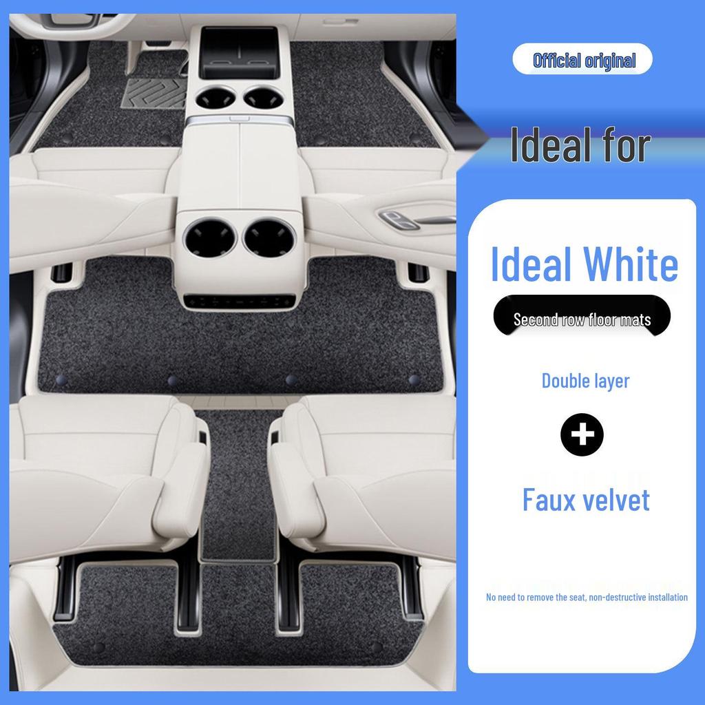 Ideal i8 Full Coverage Odorless Floor Mats – Eco-Friendly Leather Car Interior Protection