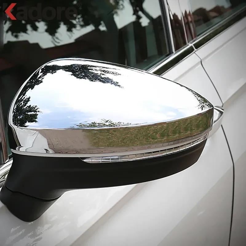 For Volkswagen vw Tiguan 2017- Chrome Car Rearview Mirror Cover Trim Side Wing Mirrors Cap Covers Accessories