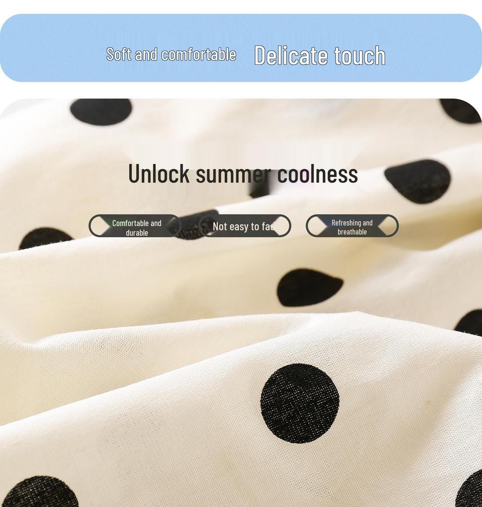 Kay Baby Girl Polka Dot Cotton Culottes - Summer 2025 Mosquito-Proof, Lightweight Thin Pants for Girls