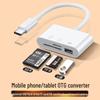 Multi-Function USB-C Card Reader with TFSD, Camera, and Mobile Phone Support