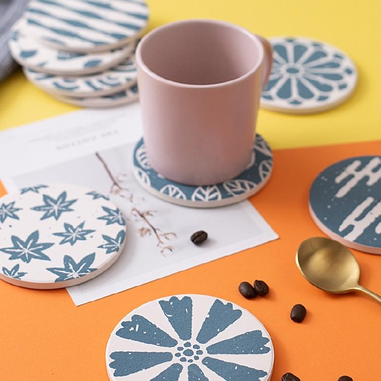 Diatom Mud Coaster Absorbs Cutlery Insulation Anti-scalding Coaster Table Decor