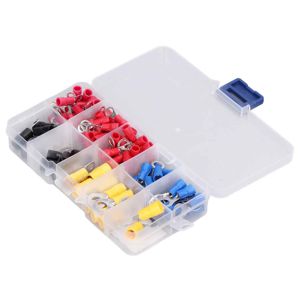102Pcs Wire Connector Electrical Crimp Ring Terminal Tool Set Kit for Home Vehicle