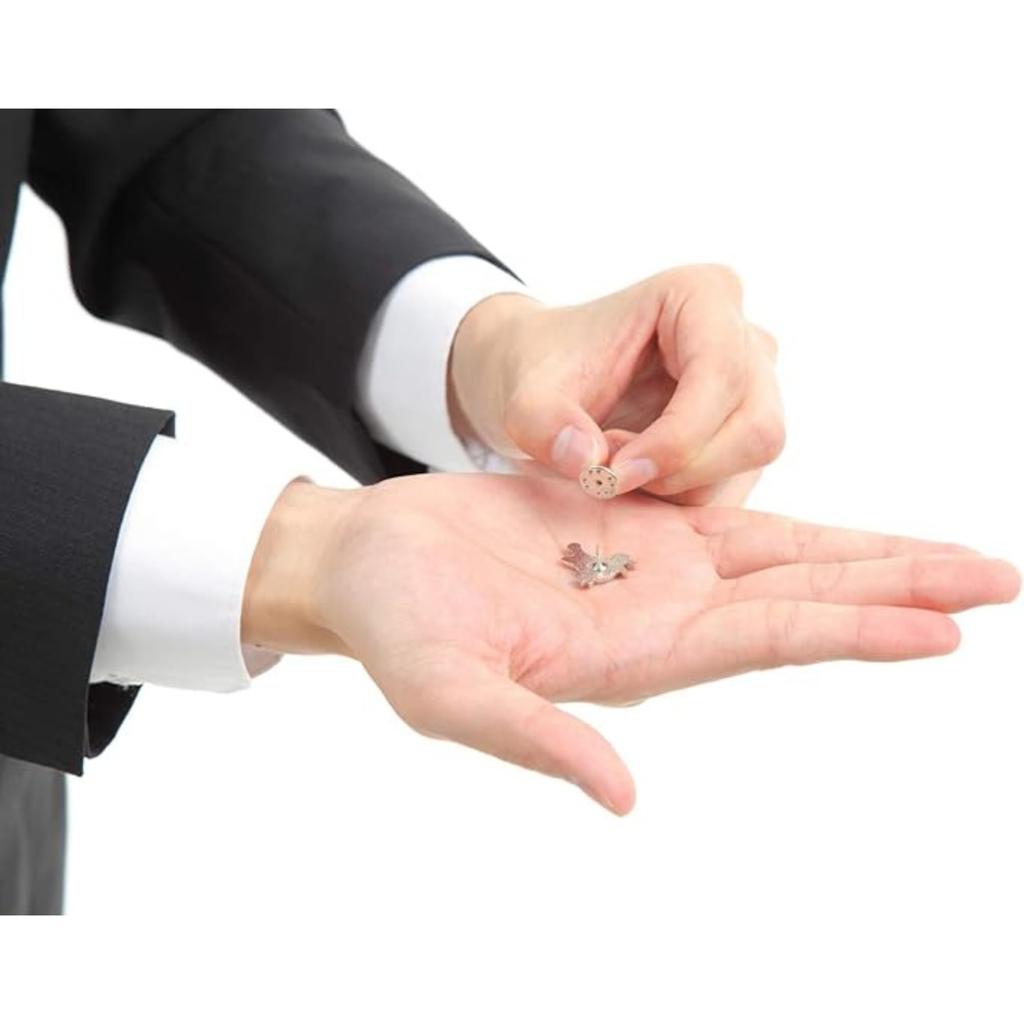 Don Flyee Yogennotori (Demonic Bird) Pin, Butterfly Clutch, Lightweight Alloy Accessory, Amulet, Gift, C0062