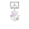 Crystal Moon Butterfly Rose Star Bow Cats Pendant Italian Charm Link Fit 9mm Stainless Steel Bracelet Women Jewelry DIY Making