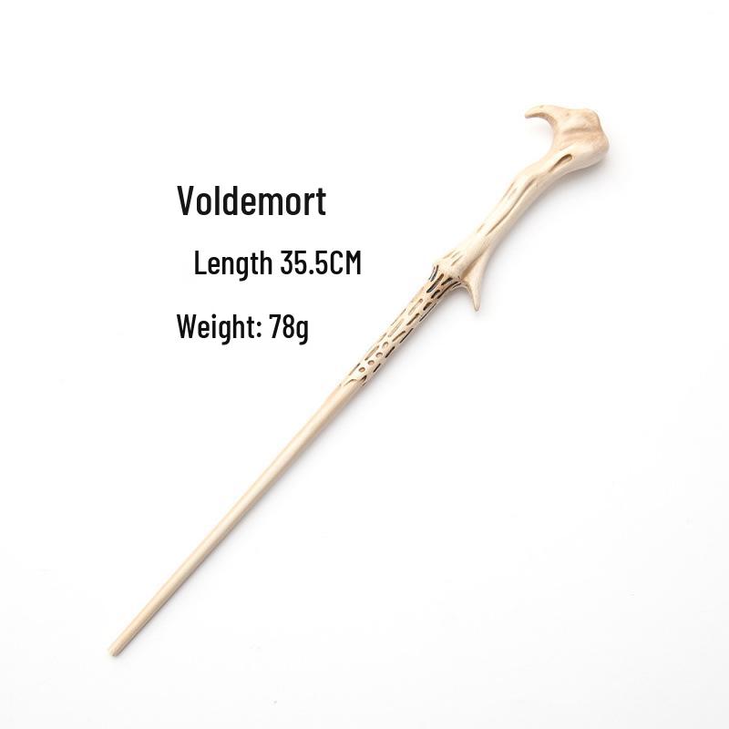 Harry & Hermione Premium Magic Wand Set - Finely Carved Metal Heart Core.