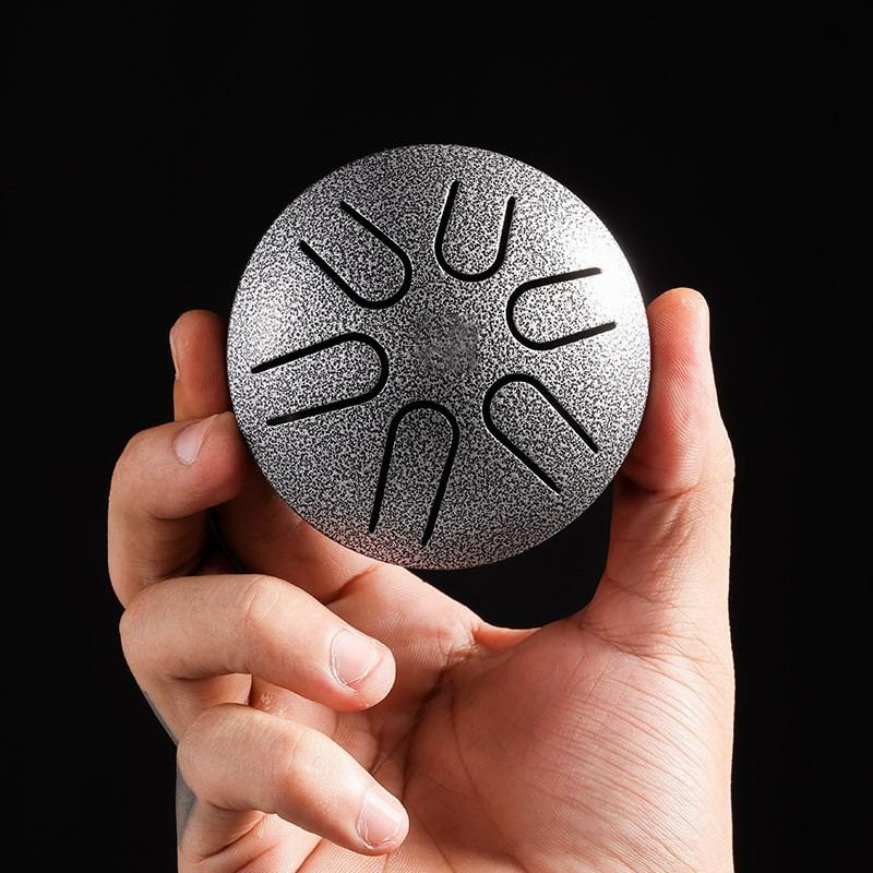Mini 3inch 6tone Steel Drum  Accessories Professional Percussion Music Instruments Portable Leisure and Entertainment Learning Gift