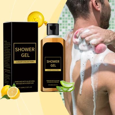 Men's Perfume Shower Gel Gently Cleanses The Body's Skin, Moisturizes , Moisturizes And Nourishes Fresh Bath100ml