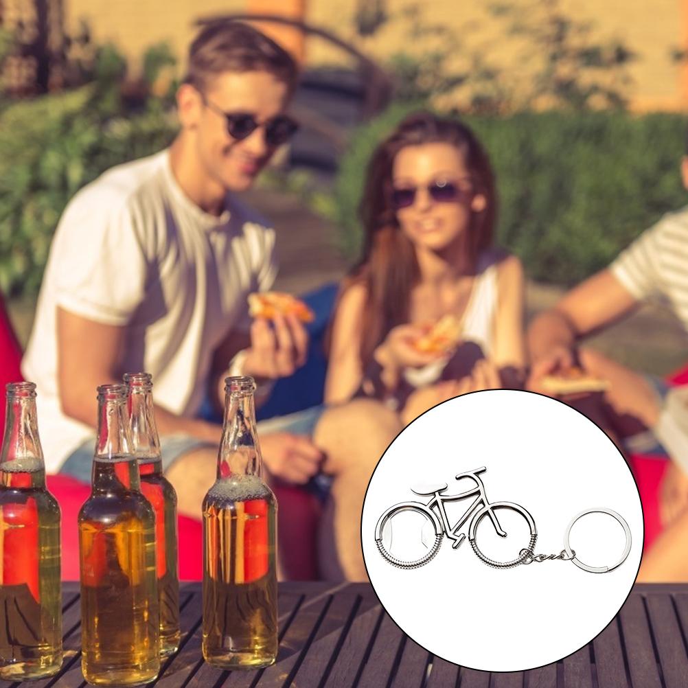 Portable Bottle Opener Keychain Metal Beer Bottle Opener Stainless Steel Bike Bottle Opener Keychain Key Rings