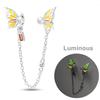 Copper Fashion Safety Chain Star Moon Inlaid Zirconium Charms Beads Fit Original Bangle Bracelet Diy Jewelry Gift