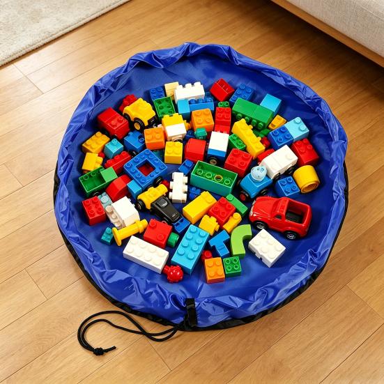 Spielzeug-Aufbewahrungstasche mit Kordelzug, wasserdicht, große Kapazität, Organizer für Spielzeug, Puzzles, Bausteine, Strand, Pool, Badespielzeug