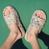 Spring Slippers Man Jelly Slippers  Platform Outdoor Breathable Beach Anti-slip Slippers Summer Main Push Slippers