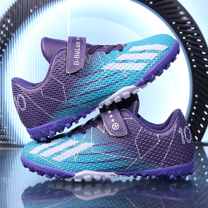 Velcro Soccer Shoes for Kids - Student Training Turf Cleats, Size 28-39
