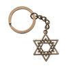 Celtic Knot Charm Hexagram Keychain Irish Amulet Key Ring 28mm Ring