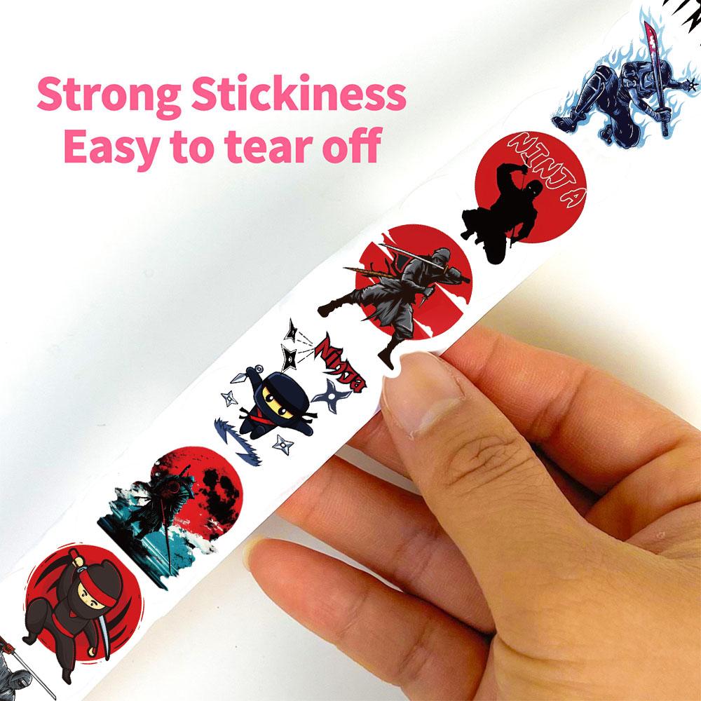 500PCS Warning Sticker Roll Stickers Notebook Motorcycle Coffee Laptop Warning Wall Fridge Decal Car Motorcycle Helmet Stickers