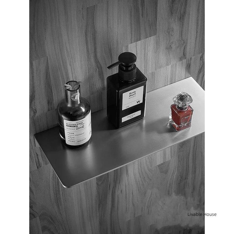 304 Stainless Steel Bathroom Storage Rack Brushed Chrome Shower Rack Corner shelf 20/30/40/50cm Multifunctional Bathroom Hardwa