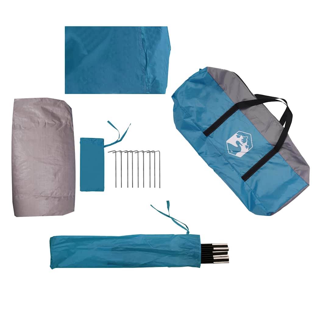 1 Person Tunnel Tent Blue Waterproof
