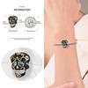 Halloween Series Copper Skull Head Bead Charm Fit Diy Bracelet Neutral New Dark Series Jewelry