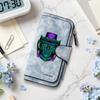 Gothic Demon Pattern Long Wallet Fashion Casual Card Holder Large Capacity Portable Purse for Daily Use