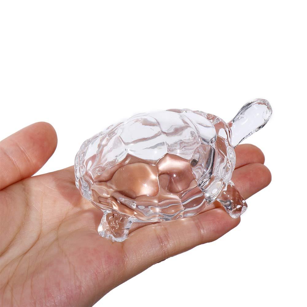 Fish Tank Landscaping Home Decoration Tortoise Statue Crystal Turtle Craft Gift Desktop Ornament
