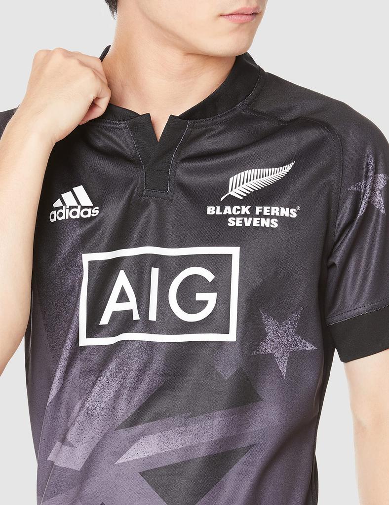 Adidas Short Sleeve Black Ferns Sevens Home Replica Jersey 27211 Black 2L T-Shirt Men's (GL4231)