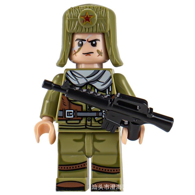 Ninja Warrior Superhero Doll With Weapon Single Building Block Assembly Toy