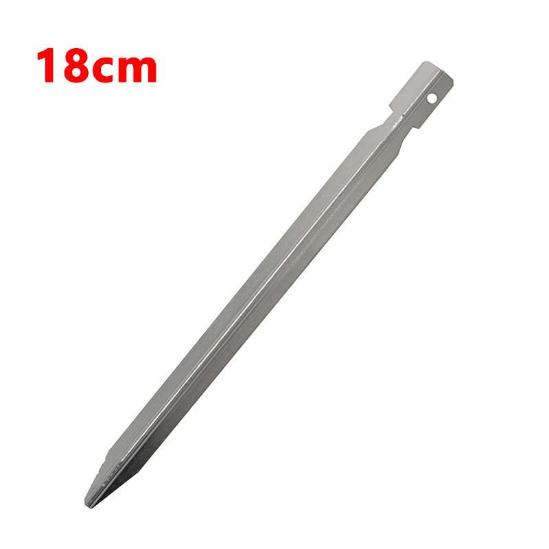 Ultra-Light Aluminum V-Shaped Tent Stakes, 18cm, Reinforced Ground Accessories.