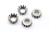 G-TECH/NGC Air Discharge Nuts for Tire Valves (4 Pack) GT-001 Silver