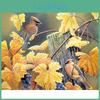 Bird And Painting Branch Diamond Full Drill Kits Handmade Diy Diamond Embroidery Mosaic Painting