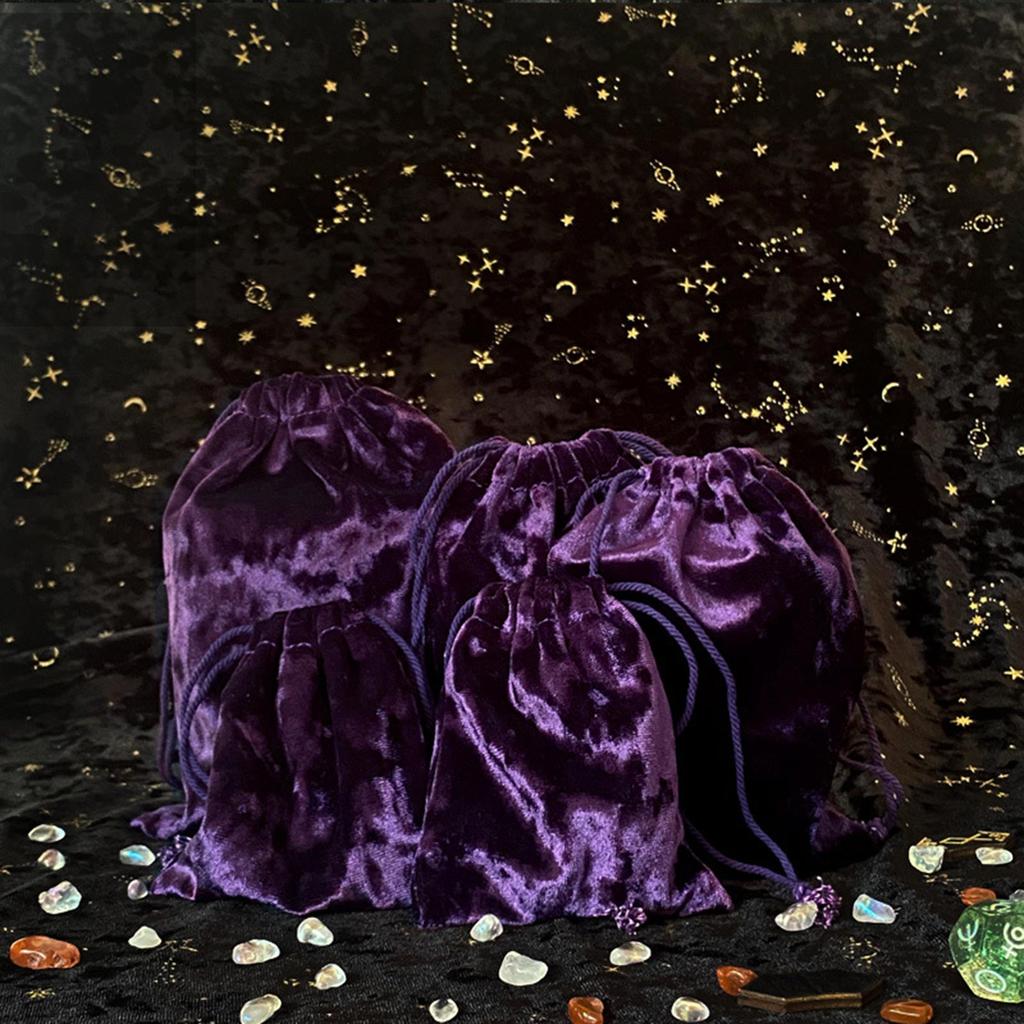 Tarot Oracle Card Storage Bag Jewelry Dices Pouches Velvets Drawstring Bag Divinations Accessories for Tarot Enthusiasts