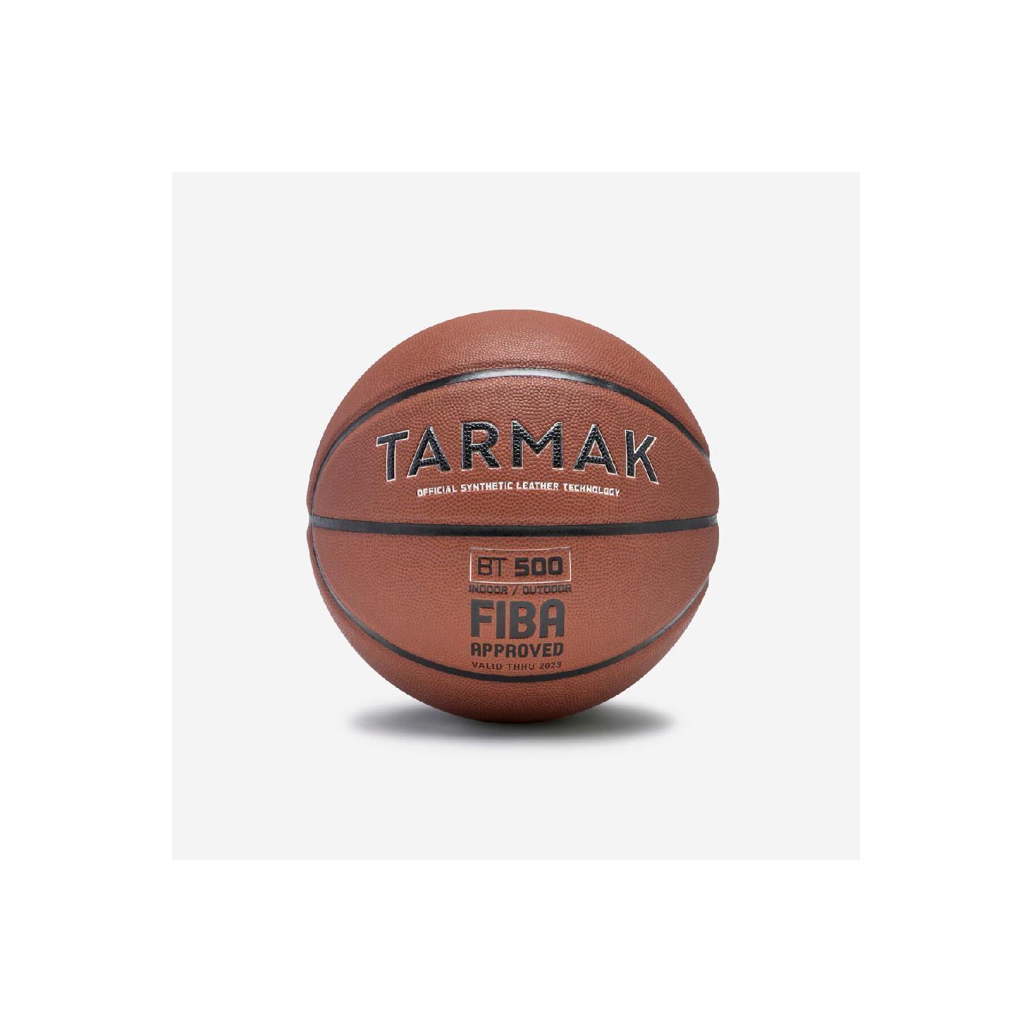 

Баскетбольний м яч - розмір 7 - коричневий - схвалено Fiba Bt500 коричневий