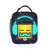 Geometry Cube Game Insulated Lunch Bag for Men Women  Storage Food Box Portable Cooler Thermal Bento Box For Picnic